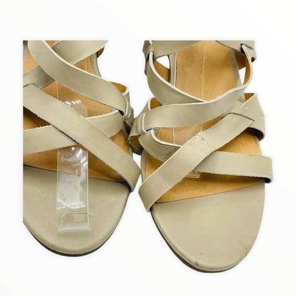 Lucky Brand Jewelia Leather Wedge Sandal 12M NWOT - Picture 5 of 10